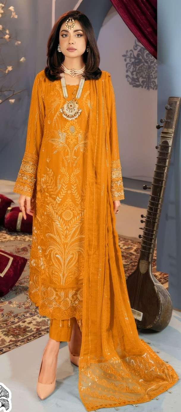 Zaha Zarina Vol 4 Fancy Georgette Salwar Kameez Wholesale catalog