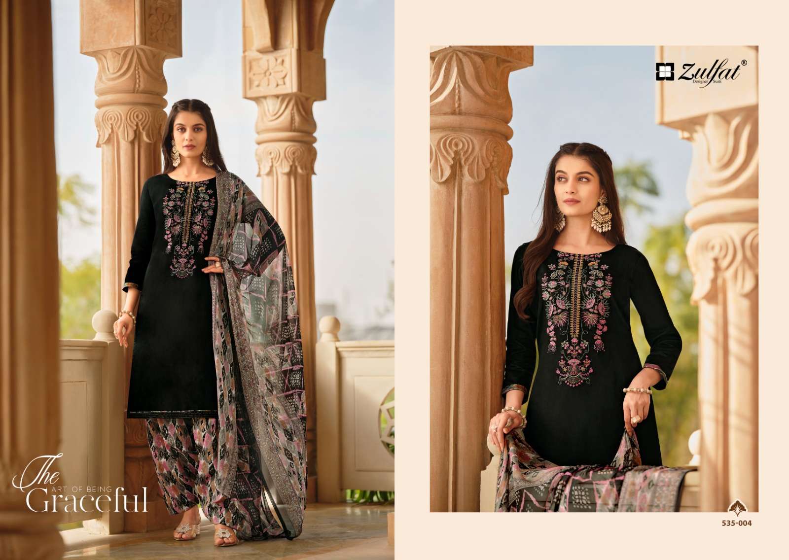 Zulfat Ashnoor Exclusive Designer Dress Material Wholesale catalog