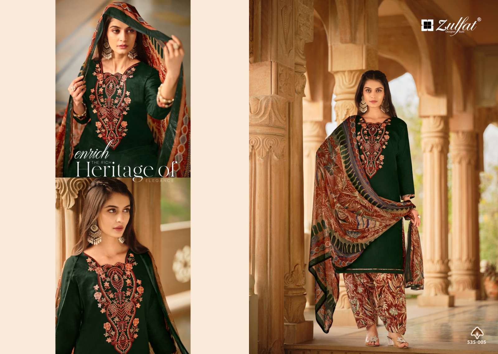 Zulfat Ashnoor Exclusive Designer Dress Material Wholesale catalog