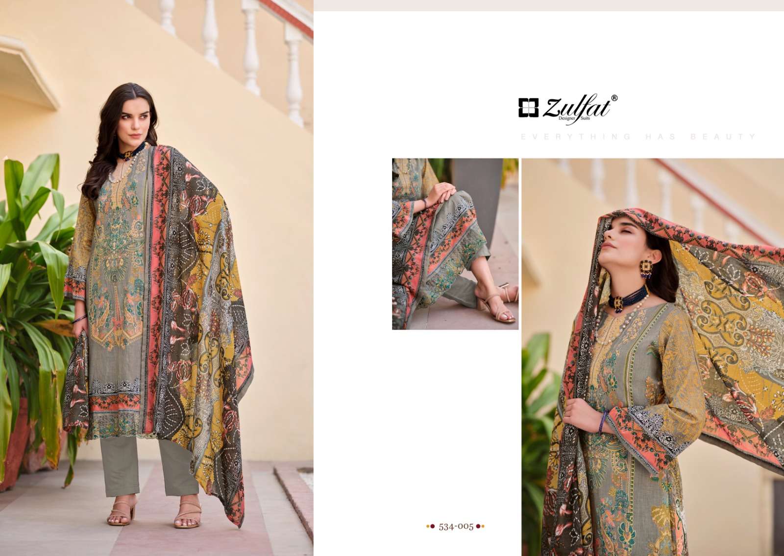 Zulfat Gulrez Exclusive Designer Dress Material Wholesale catalog