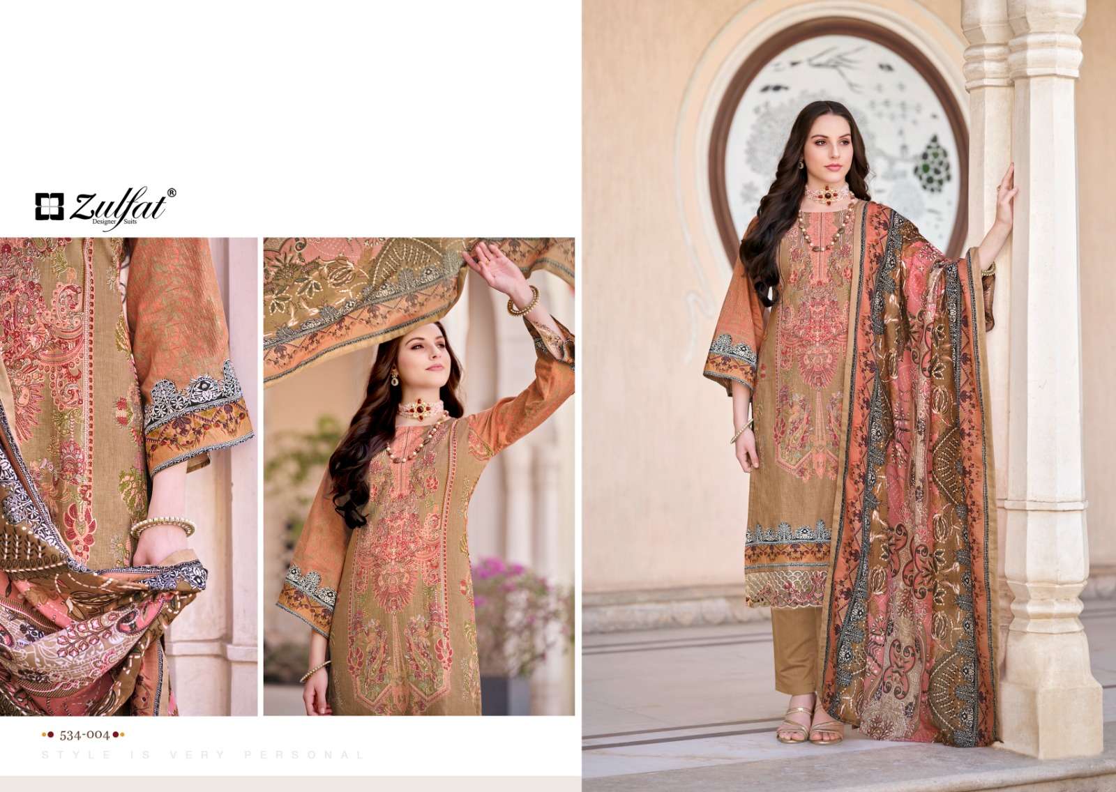 Zulfat Gulrez Exclusive Designer Dress Material Wholesale catalog
