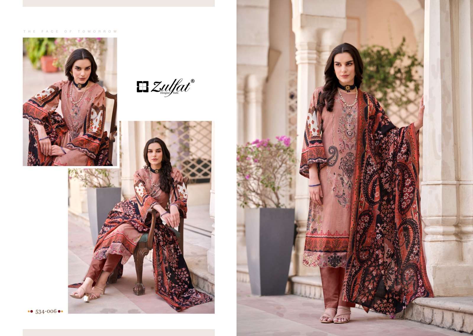 Zulfat Gulrez Exclusive Designer Dress Material Wholesale catalog