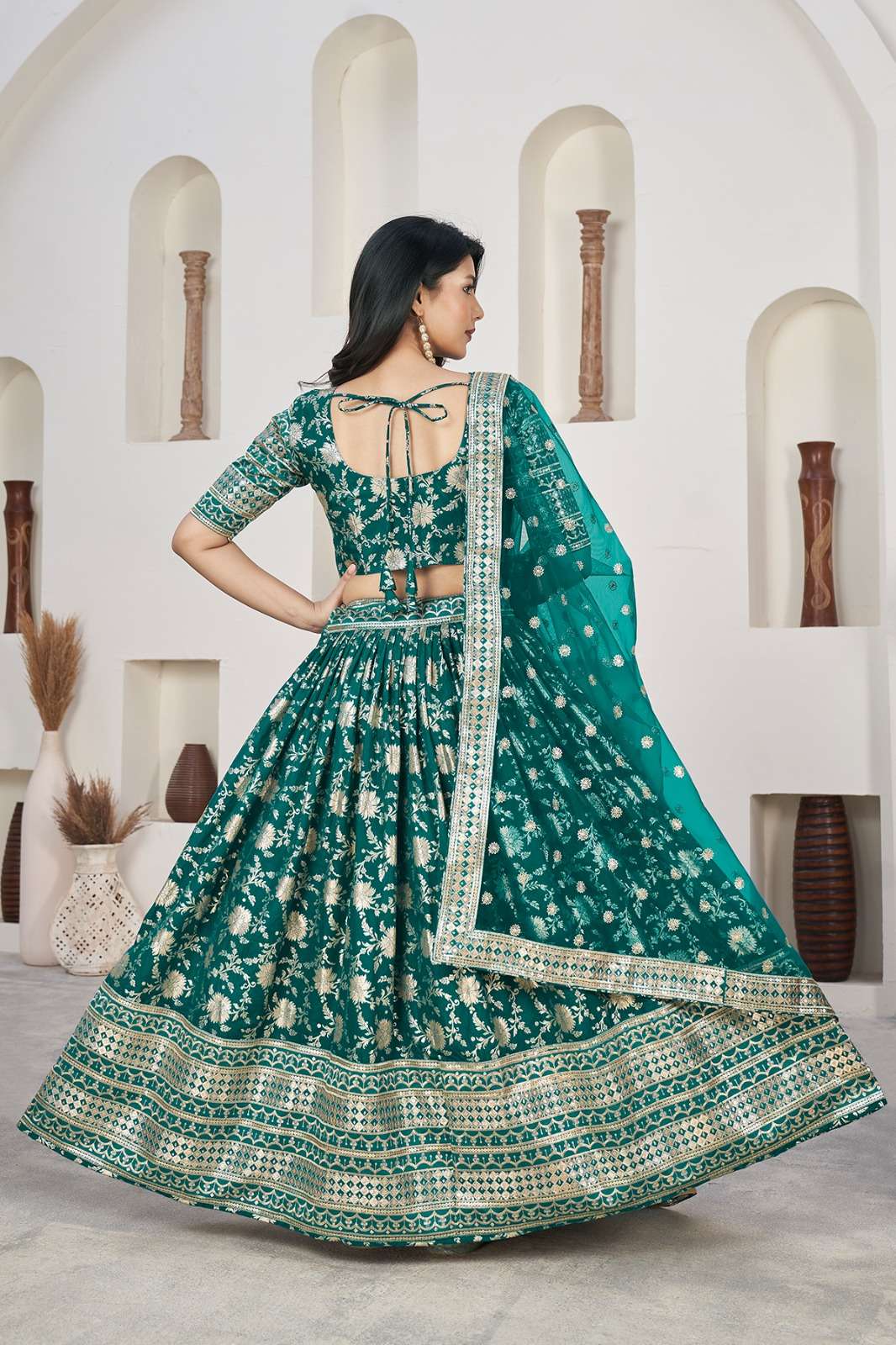 AALISHA VOL – 1 RAMA ZARI EMBROIDERED LEHENGA CHOLI WHOLESALE CATALOG