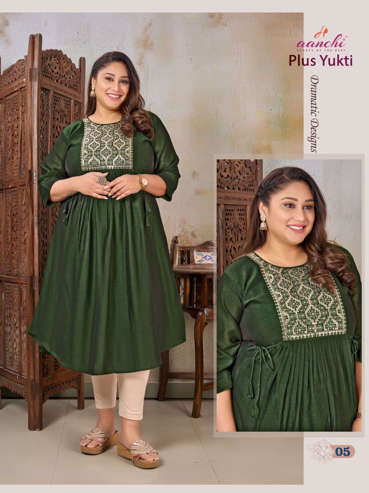 Aanchi PLUS YUKTI Kurti Wholesale catalog