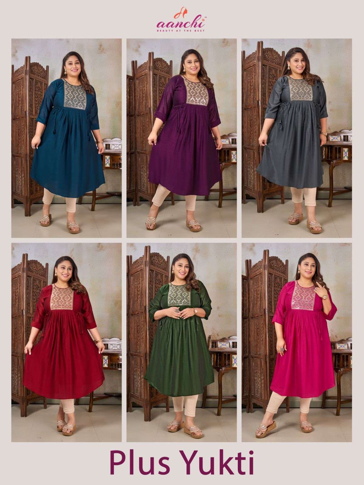 Aanchi PLUS YUKTI Kurti Wholesale catalog