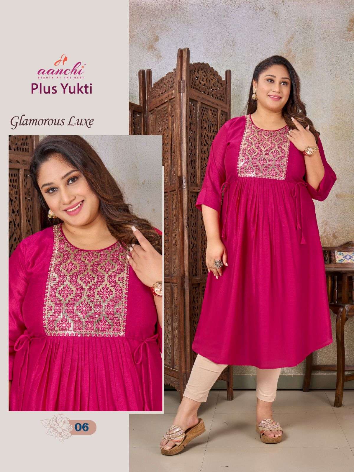 Aanchi PLUS YUKTI Kurti Wholesale catalog