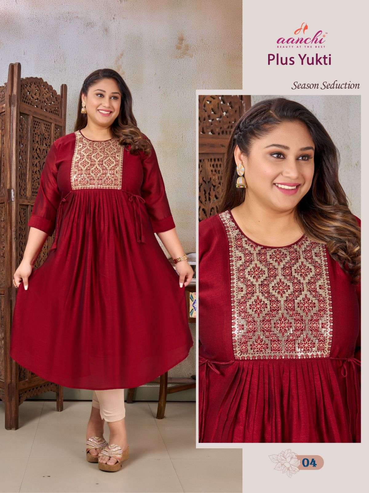 Aanchi PLUS YUKTI Kurti Wholesale catalog