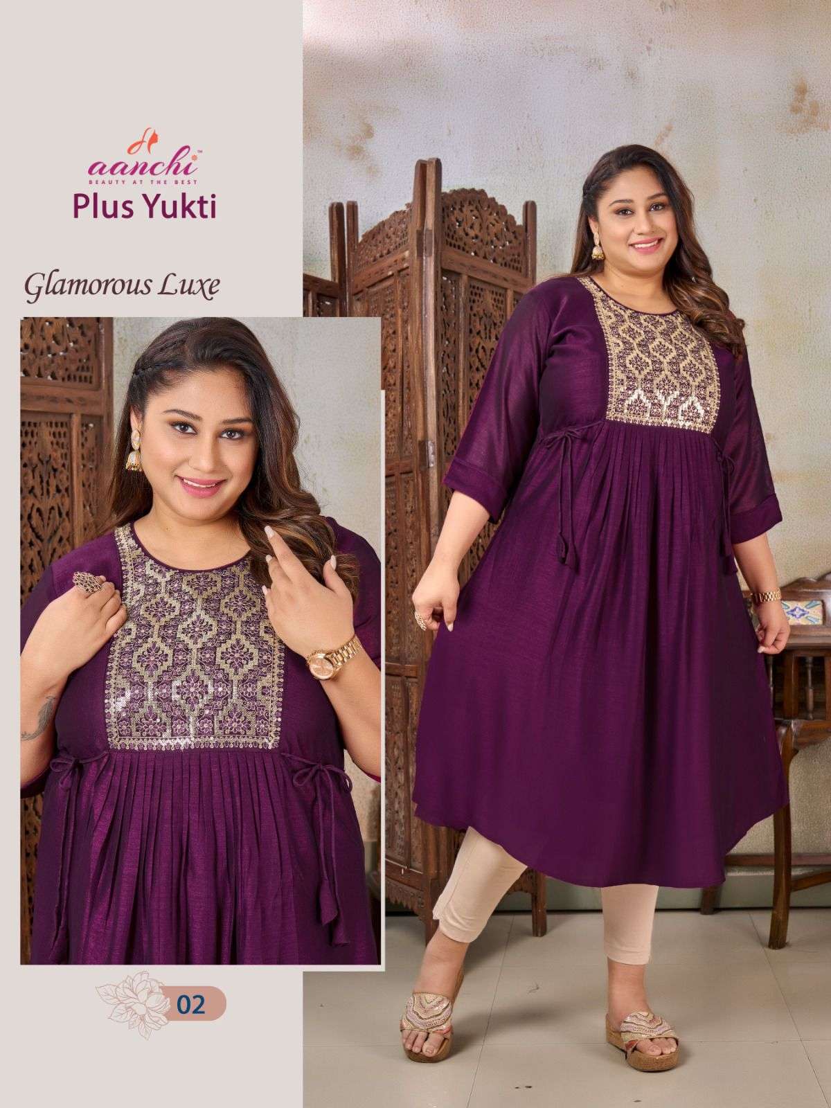 Aanchi PLUS YUKTI Kurti Wholesale catalog