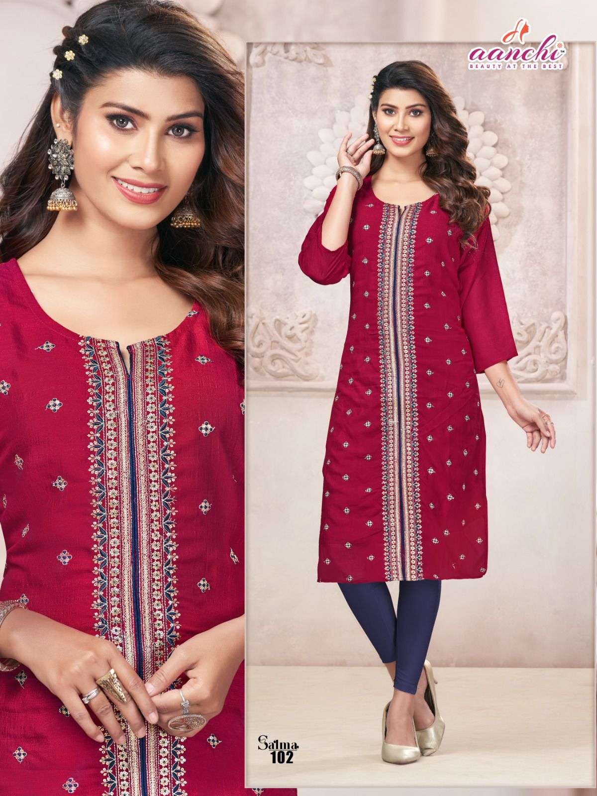 Aanchi SALMA Kurti Wholesale catalog