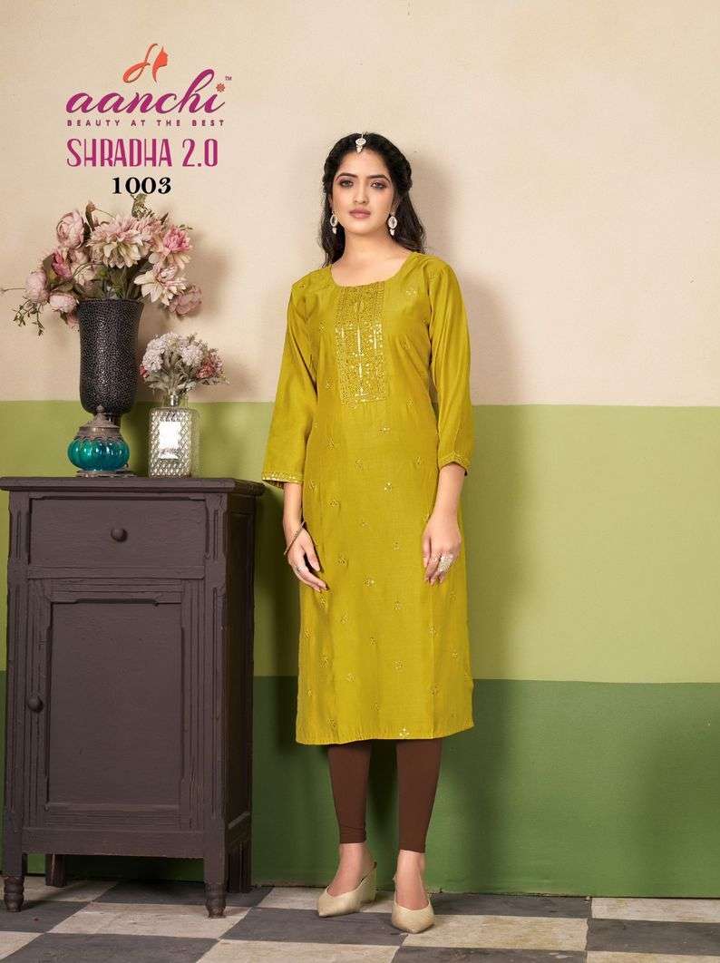 Aanchi SHRADHA-2.0 Kurti Wholesale catalog