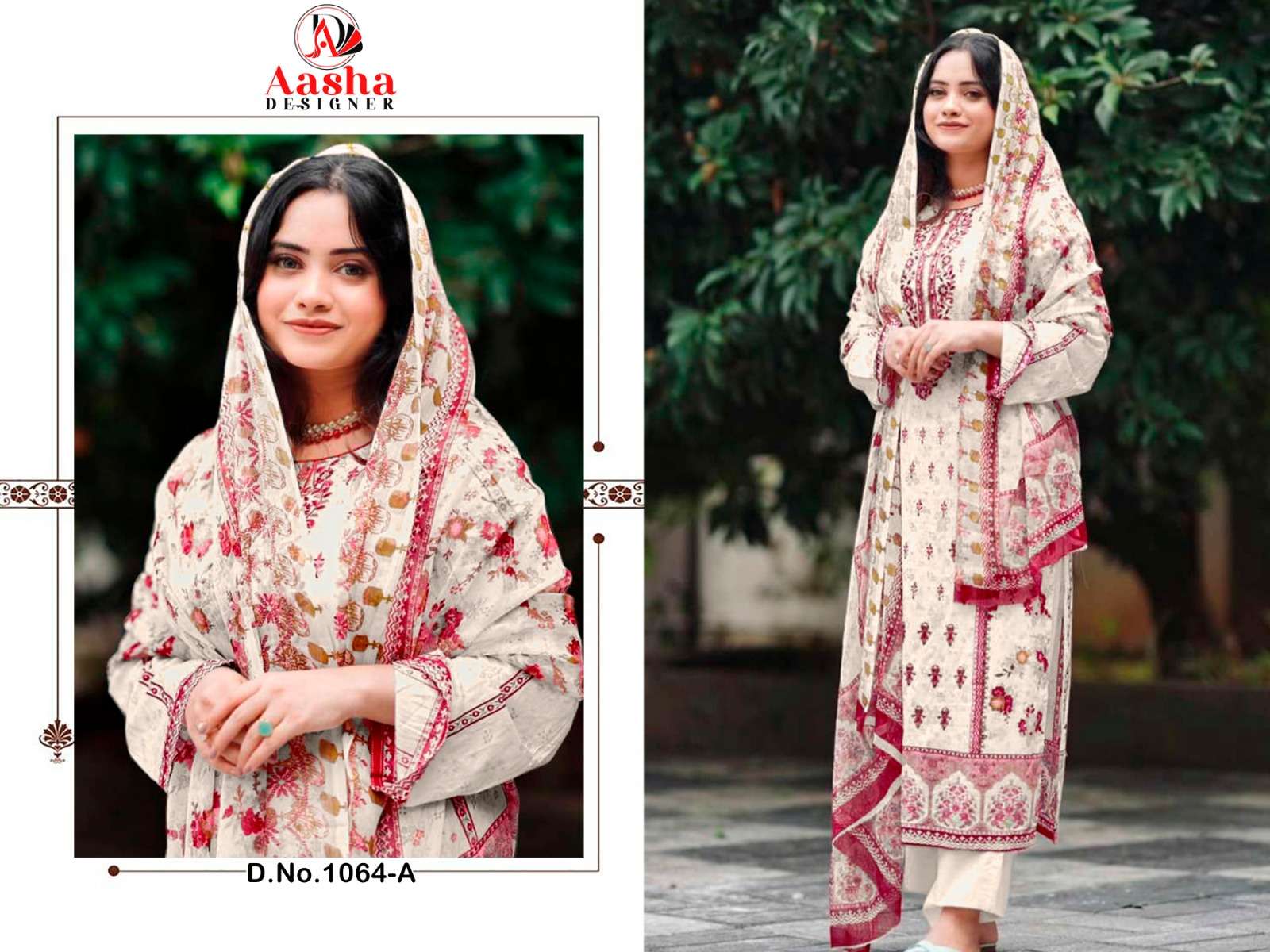 Aasha Harsha Vol 5 Chiffon Dupatta Salwar Kameez Wholesale catalog