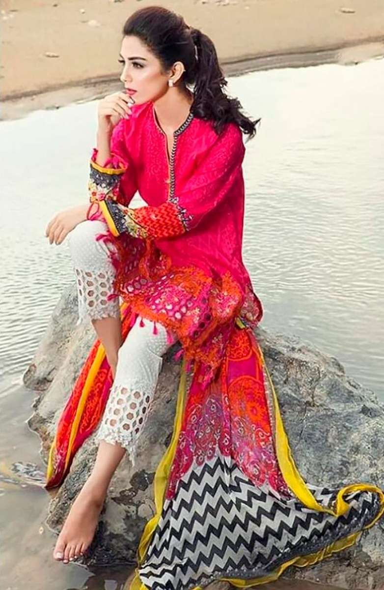 Aasha Maria B Vol 1 Chiffon Dupatta Salwar Suits Wholesale catalog