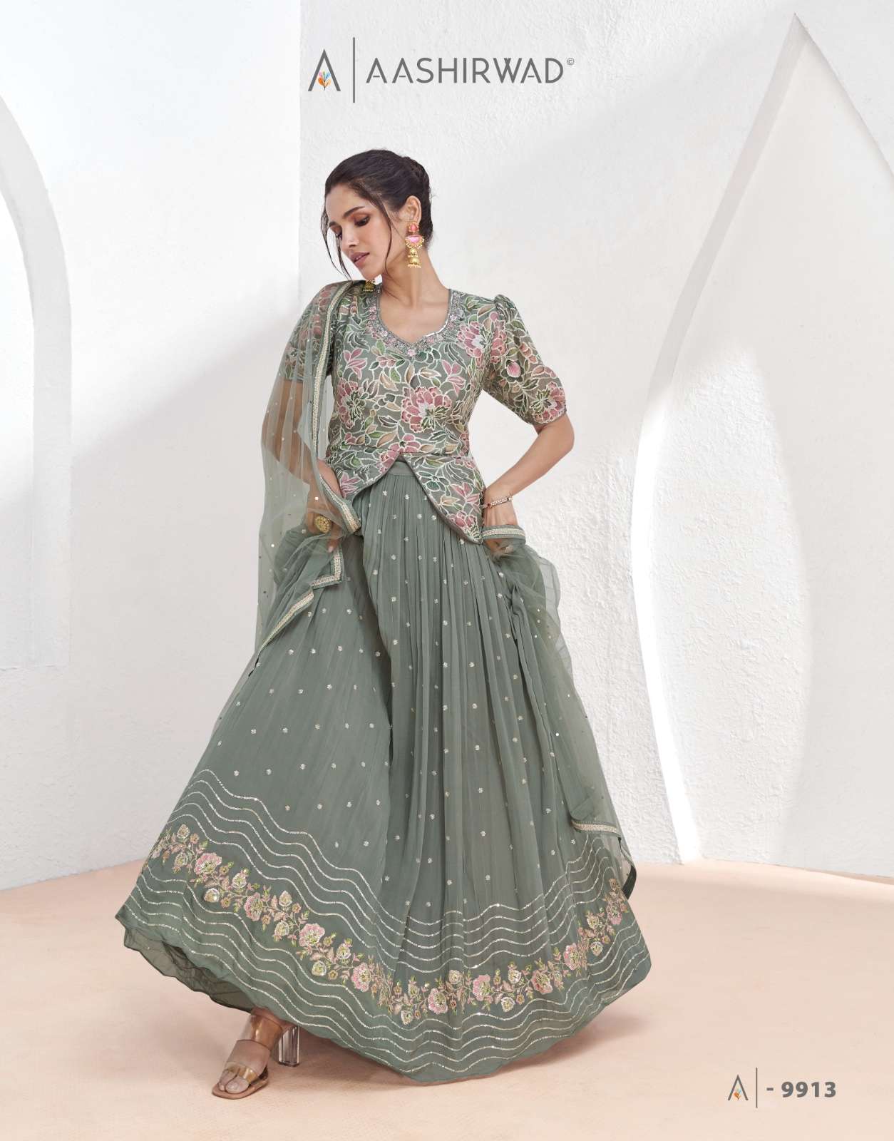 Aashirwad Aarzoo Georgette Designer Wholesale catalog