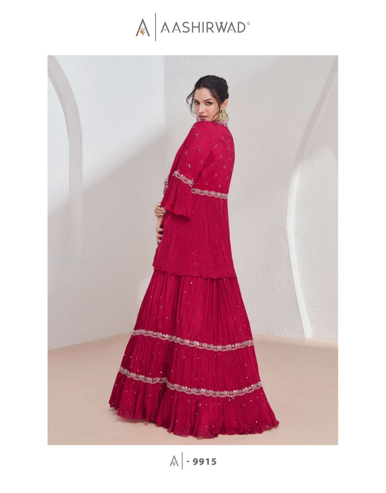 Aashirwad Aarzoo Georgette Designer Wholesale catalog