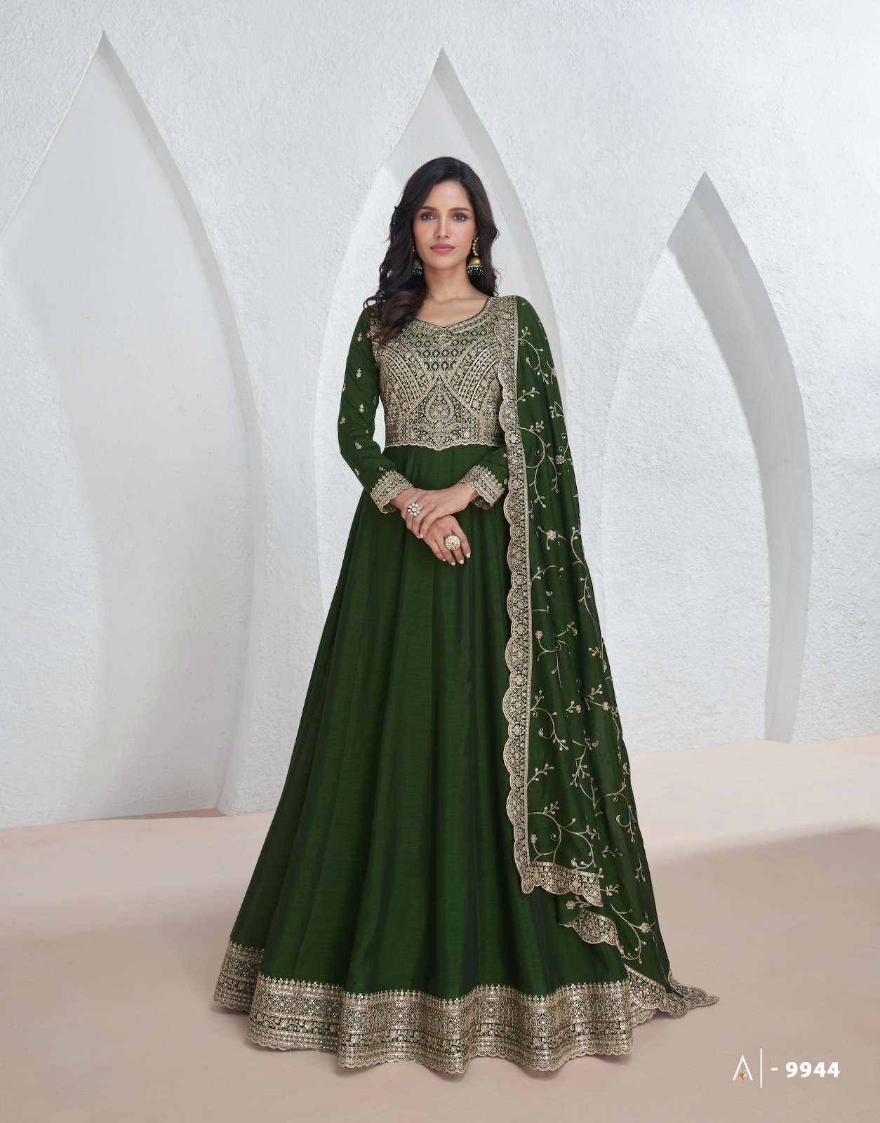Aashirwad Saroj Premium Silk Designer Salwar Kameez Wholesale catalog