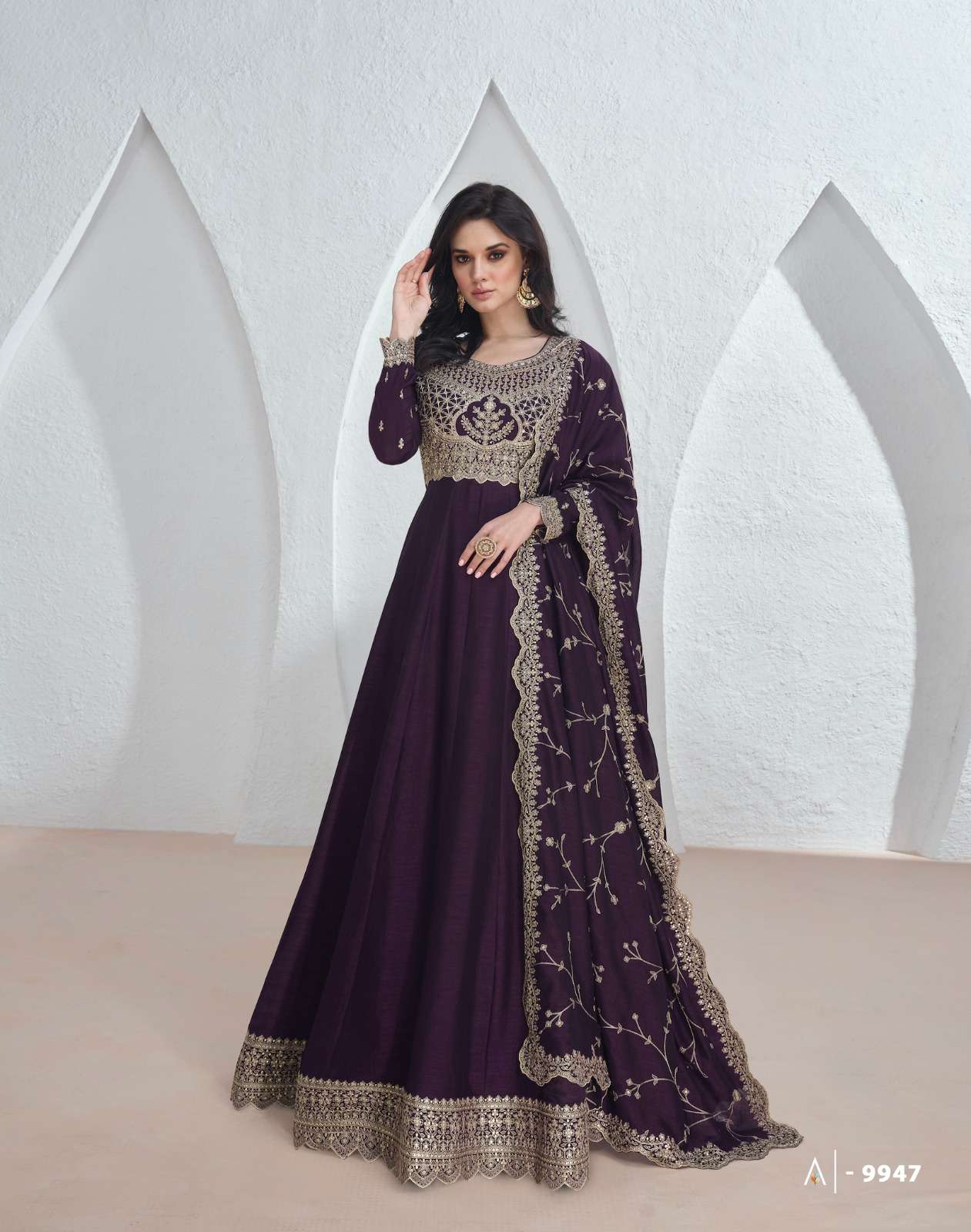 Aashirwad Saroj Premium Silk Designer Salwar Kameez Wholesale catalog