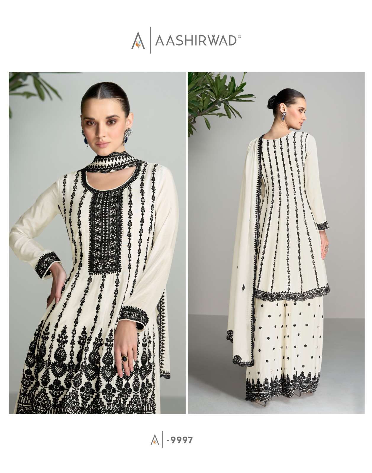 Aashirwad Zuri Premium Chinon Silk Salwar Kameez Wholesale catalog