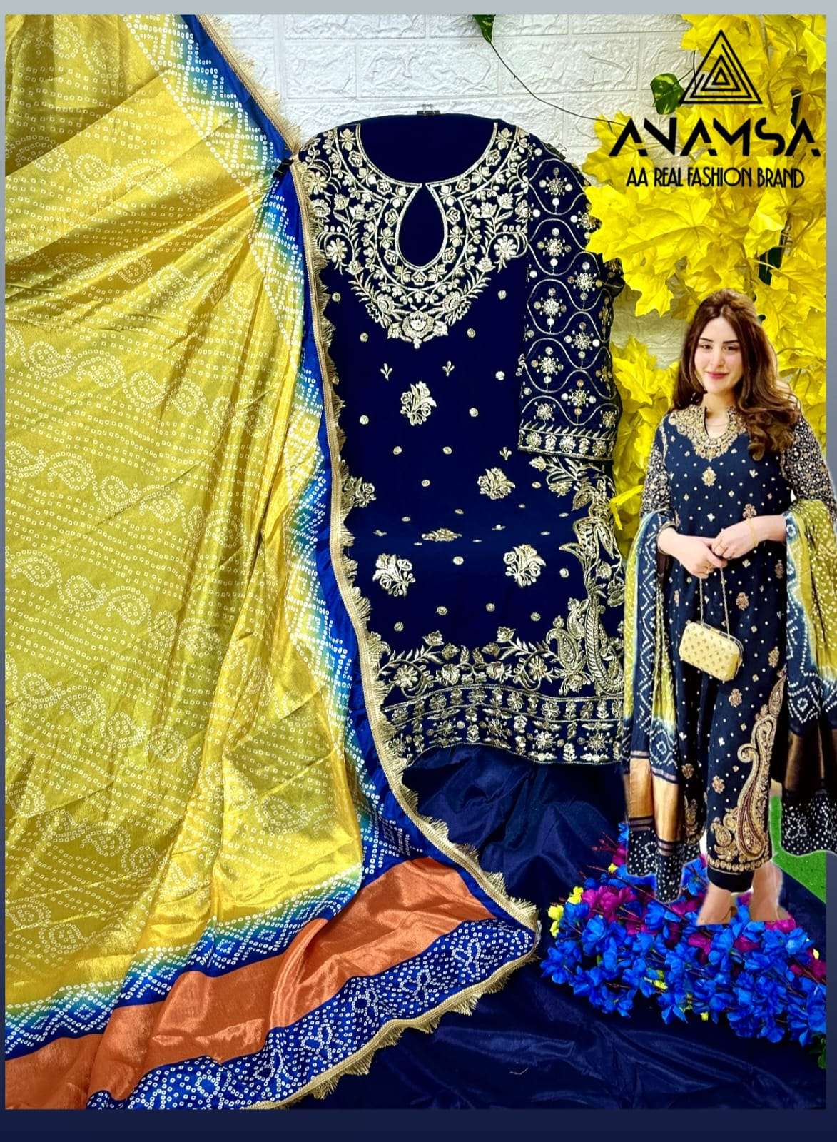 Anamsa 427 Georgette Salwar Kameez Wholesale catalog