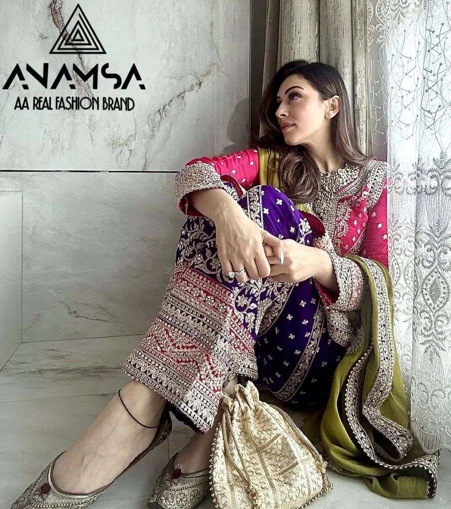Anamsa 430 Designer Pakistani Suits Wholesale catalog