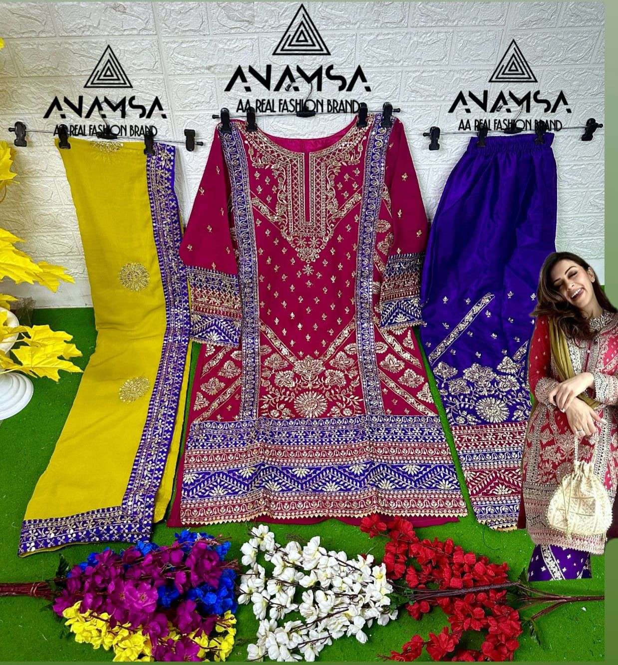 Anamsa 430 Designer Pakistani Suits Wholesale catalog
