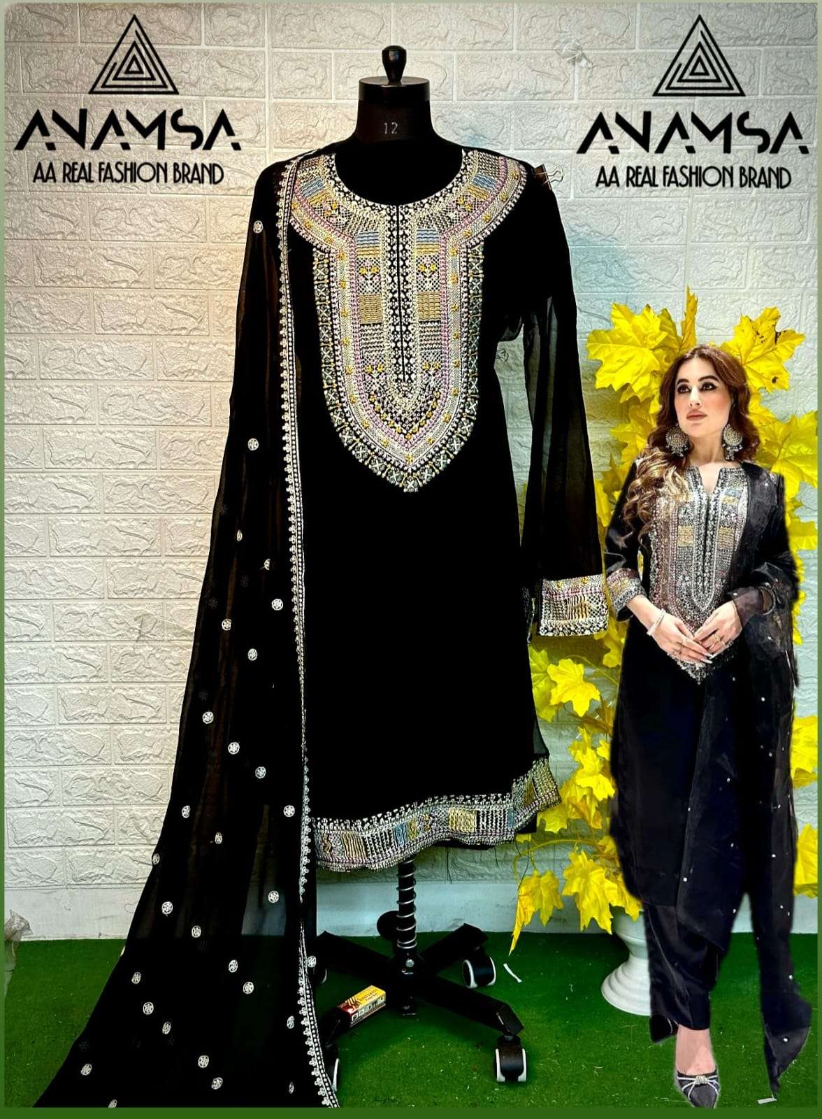 Anamsa 434 Georgette Salwar Kameez Wholesale catalog