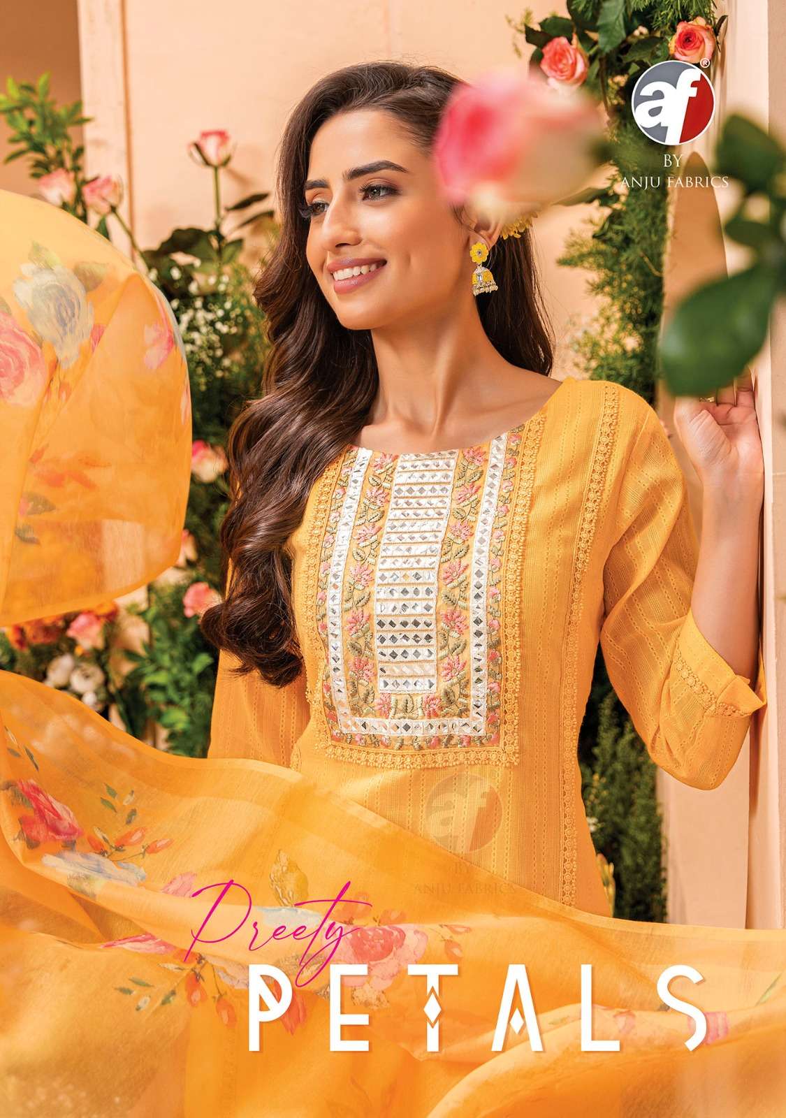 Anju Fabrics Preety Petals Kurti Wholesale catalog