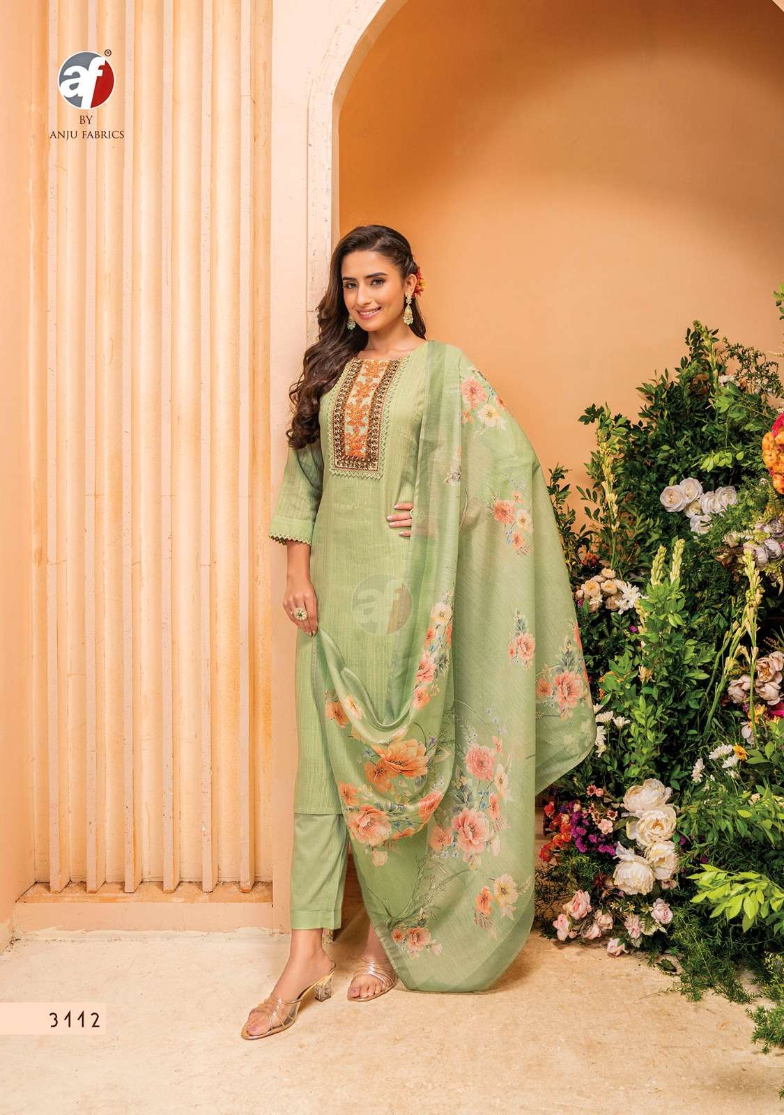 Anju Fabrics Preety Petals Kurti Wholesale catalog