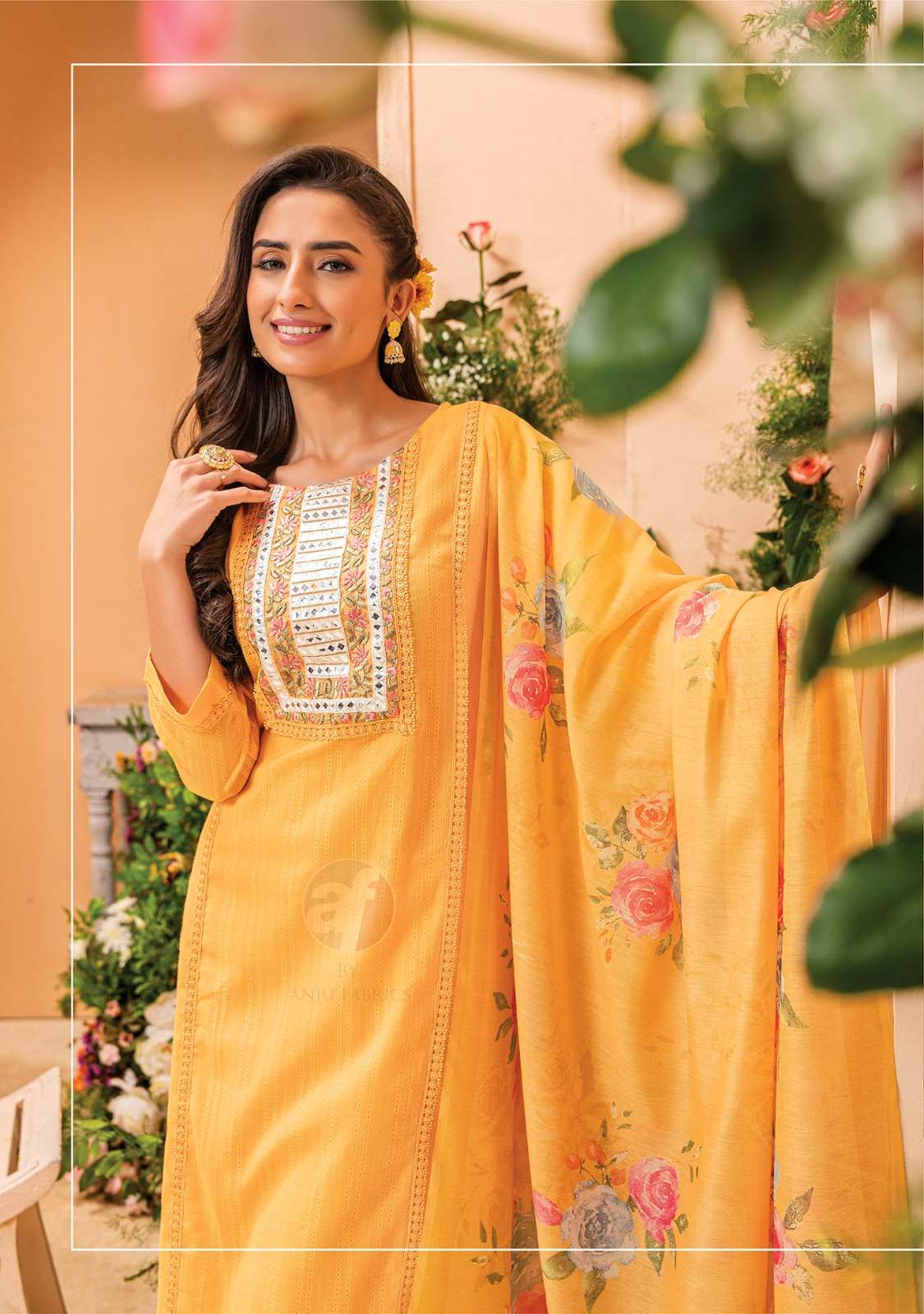 Anju Fabrics Preety Petals Kurti Wholesale catalog