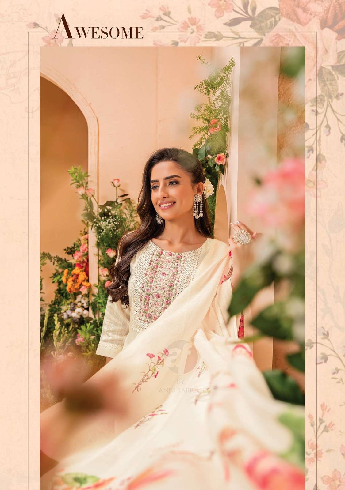 Anju Fabrics Preety Petals Kurti Wholesale catalog
