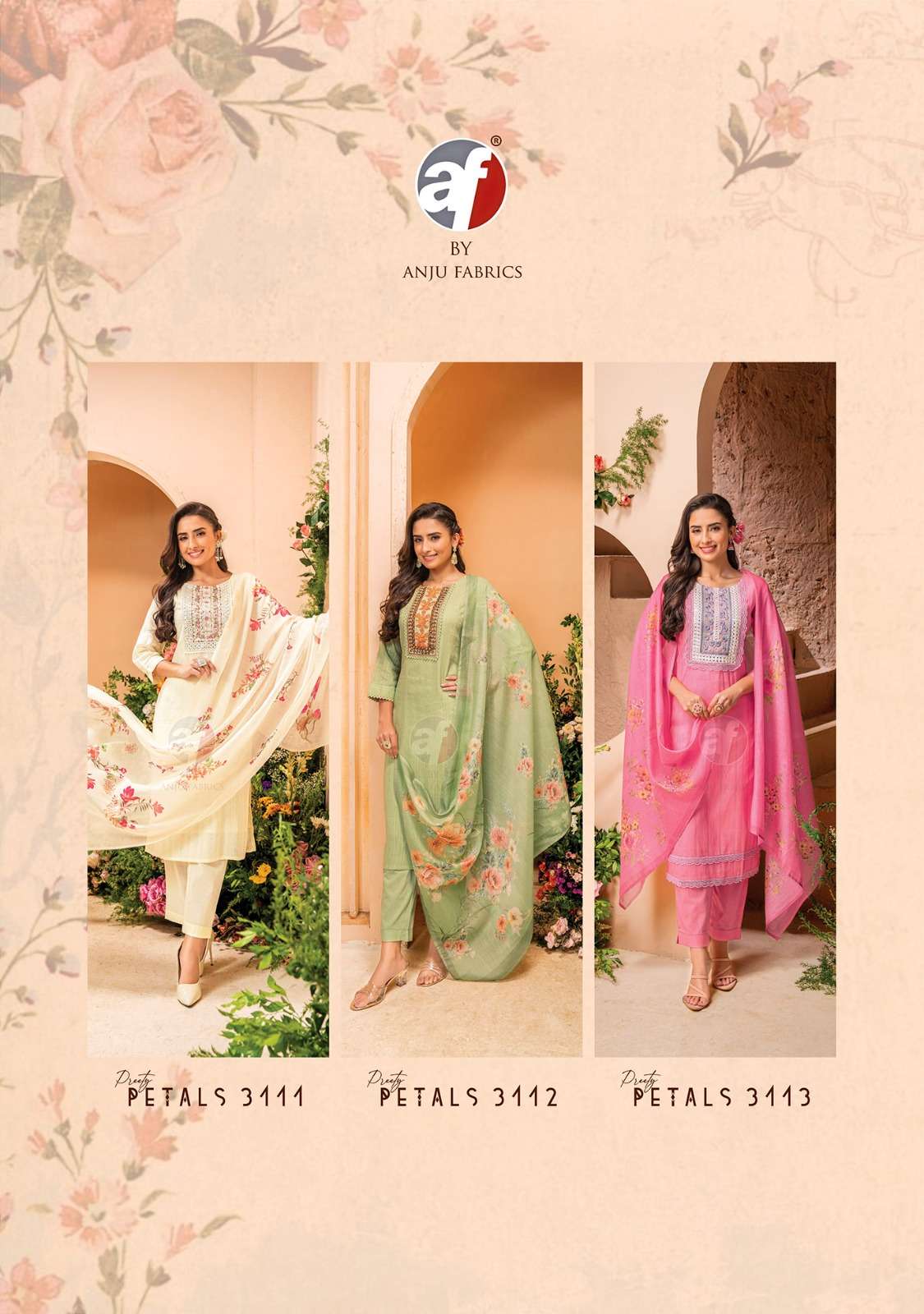 Anju Fabrics Preety Petals Kurti Wholesale catalog