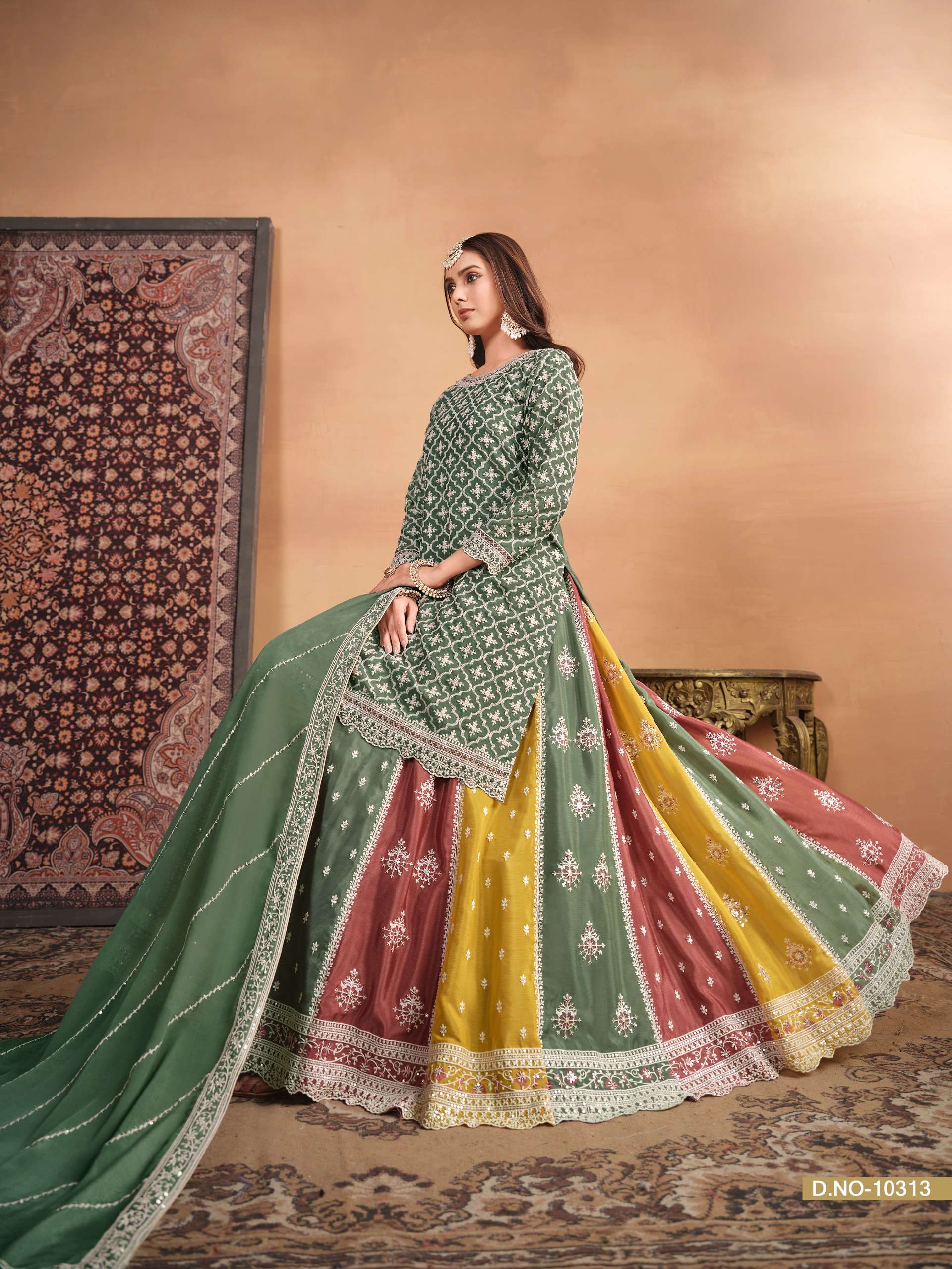 Anjubaa Vol 31 Chinon Designer Salwar Kameez Wholesale catalog