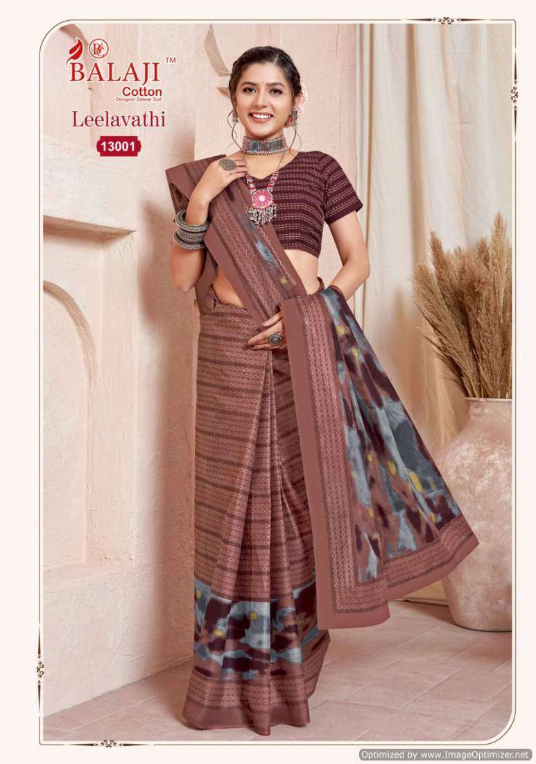 Balaji Leelavathi Vol-13 – Cotton Sarees - Wholesale Catalog