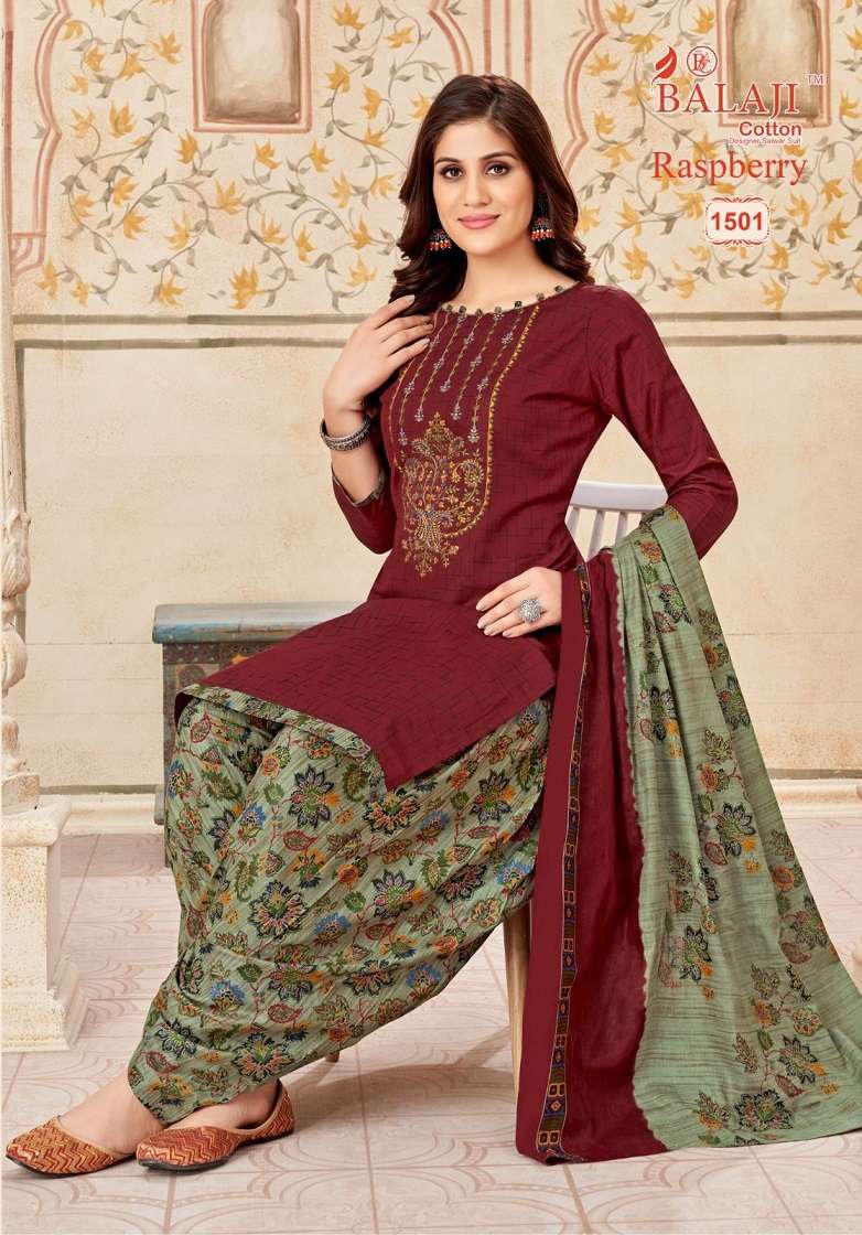 Balaji Raspberry Vol-15 – Premium Dress Material Wholesale Catalog