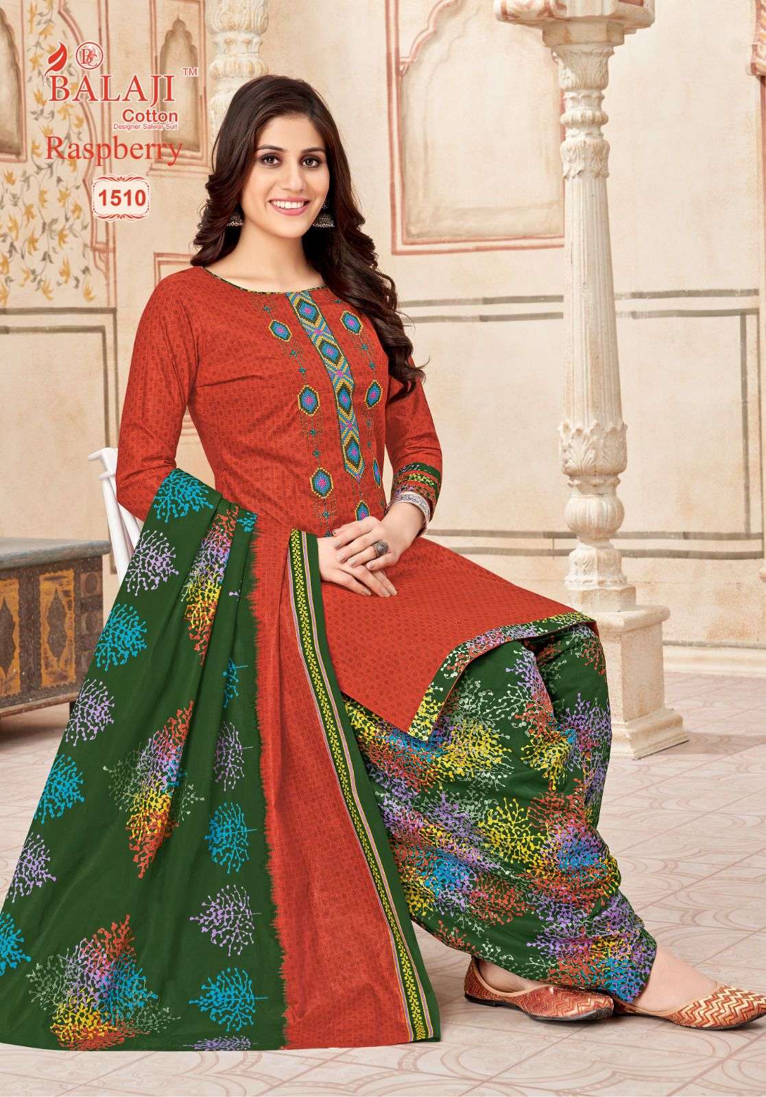 Balaji Raspberry Vol-15 – Premium Dress Material Wholesale Catalog