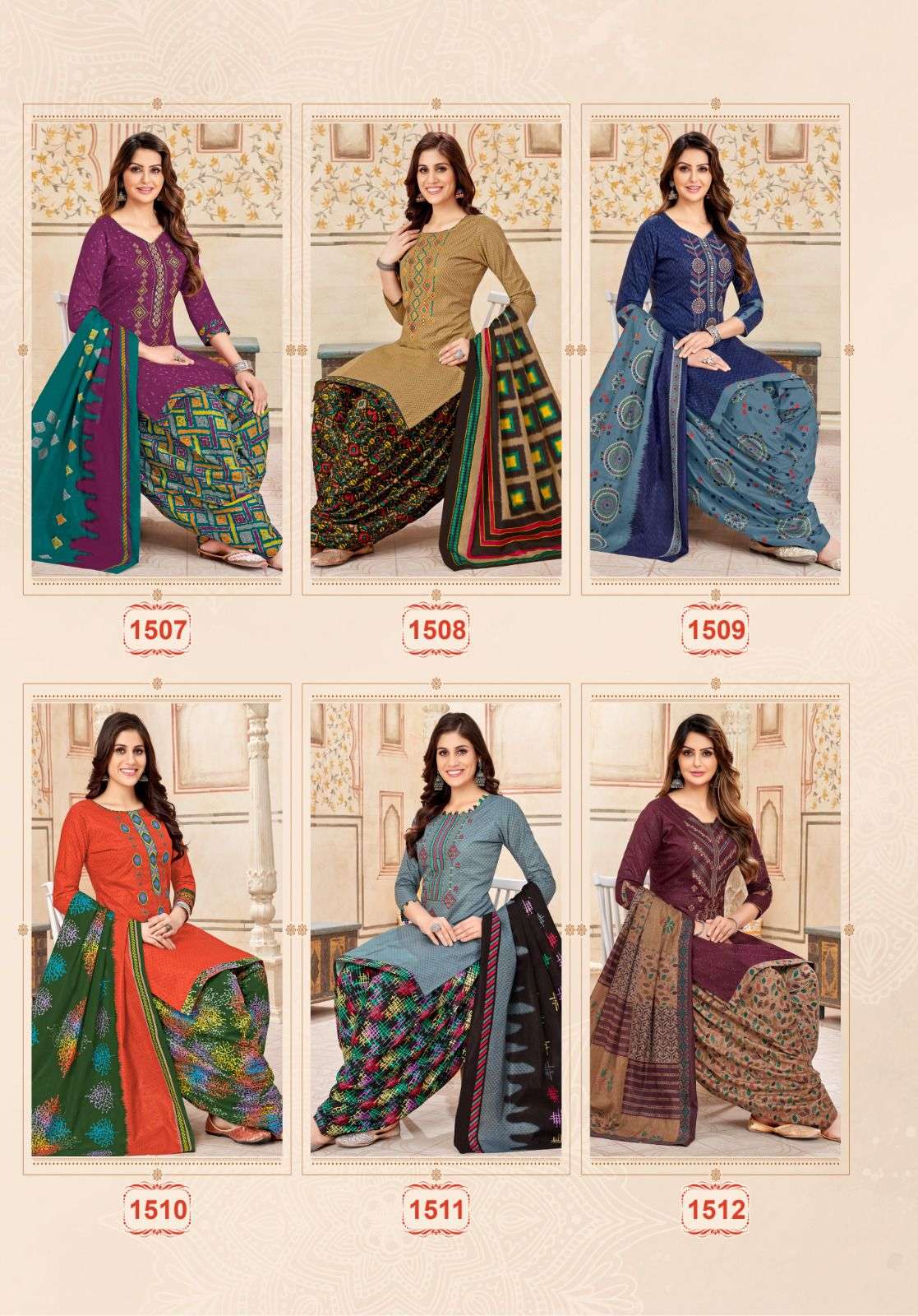 Balaji Raspberry Vol-15 – Premium Dress Material Wholesale Catalog