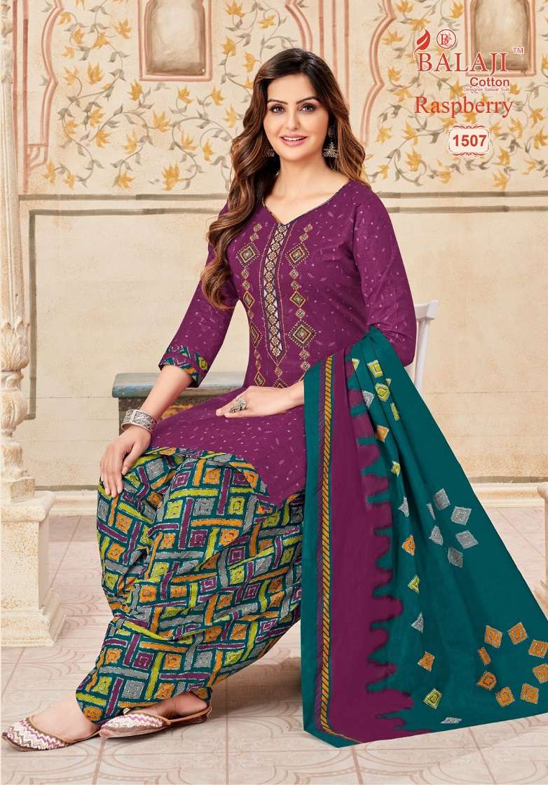 Balaji Raspberry Vol-15 – Premium Dress Material Wholesale Catalog