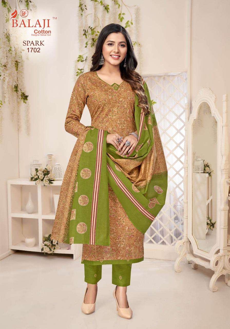 Balaji Spark Vol-17 – Cotton Dress Material Wholesale Catalog