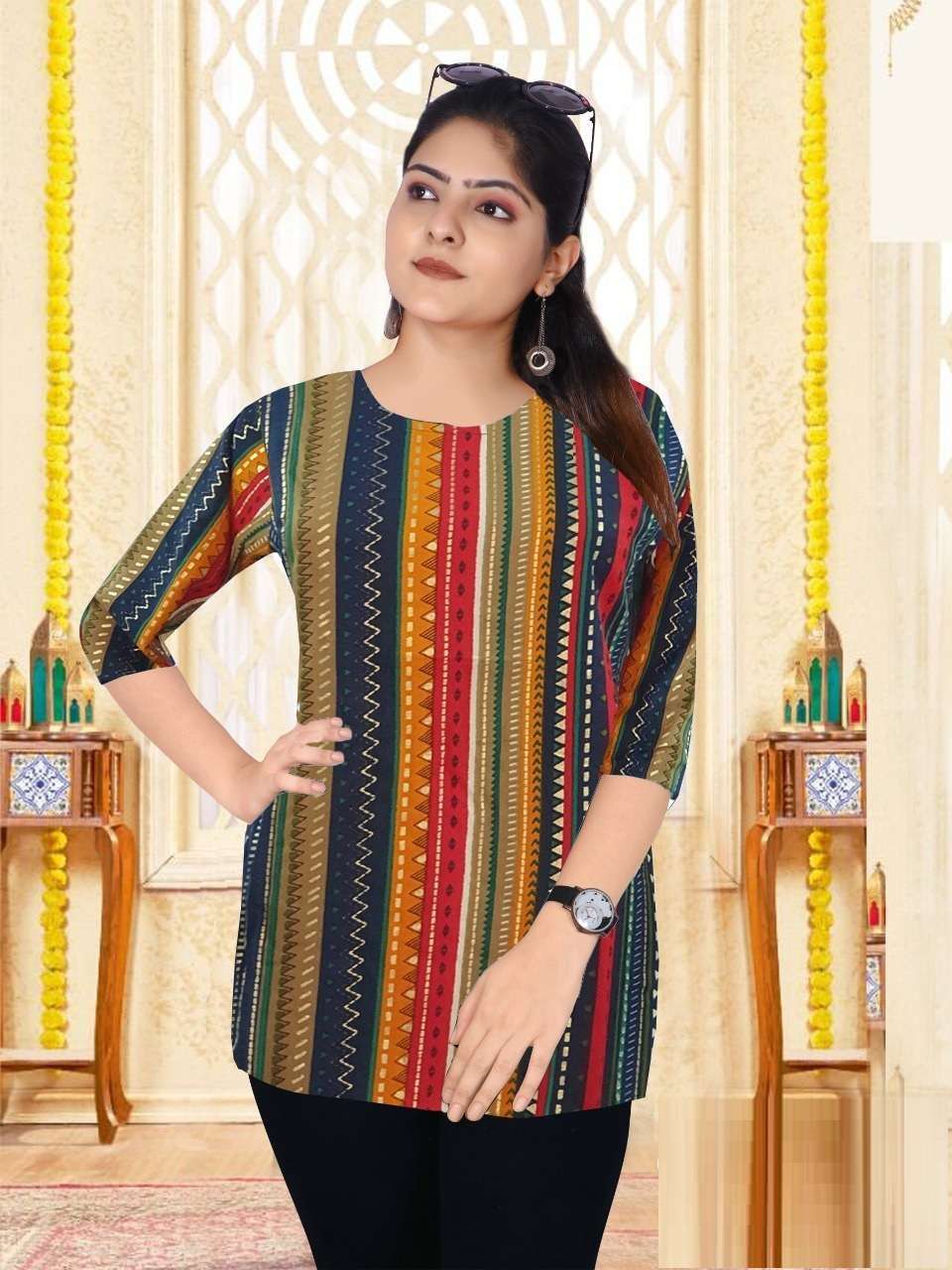 Bella Heavy Rayon Designer Kurti Top Wholesale catalog