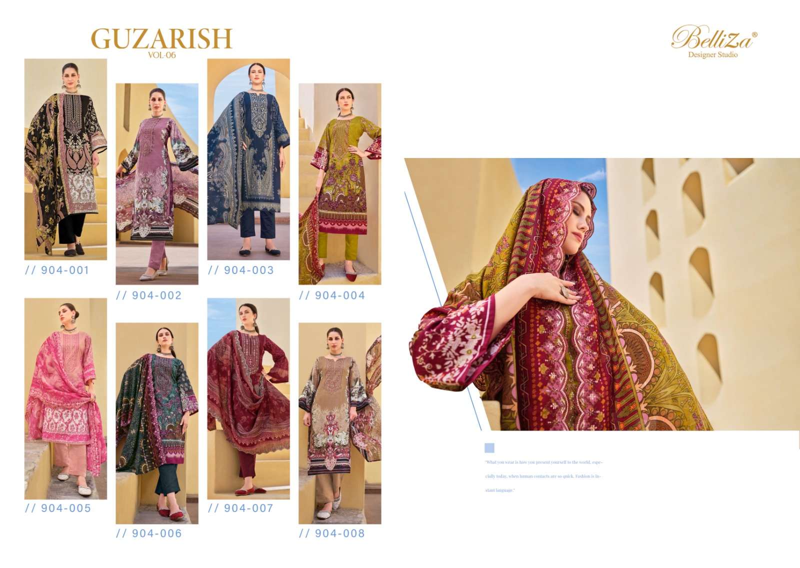 Belliza Guzarish Vol 6 Premium Designer Dress Material Wholesale catalog