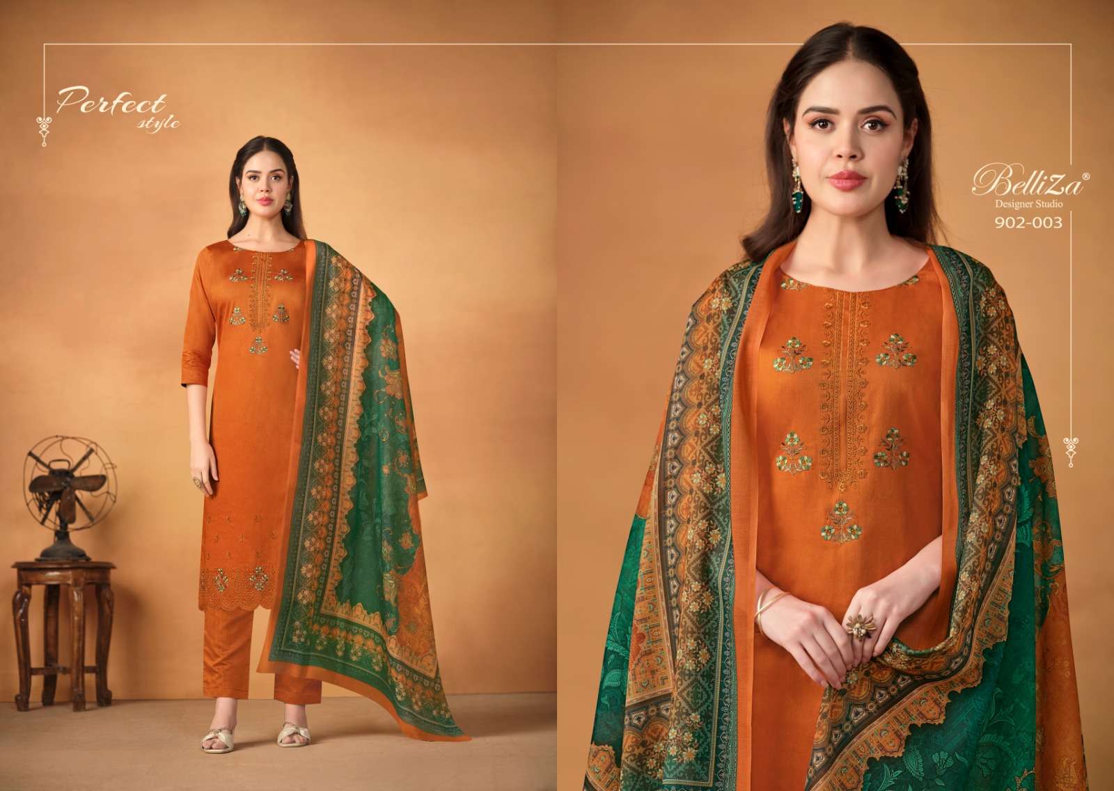 Belliza Jashn E Ishq Vol 5 Cotton Embroidery Dress Material Wholesale catalog