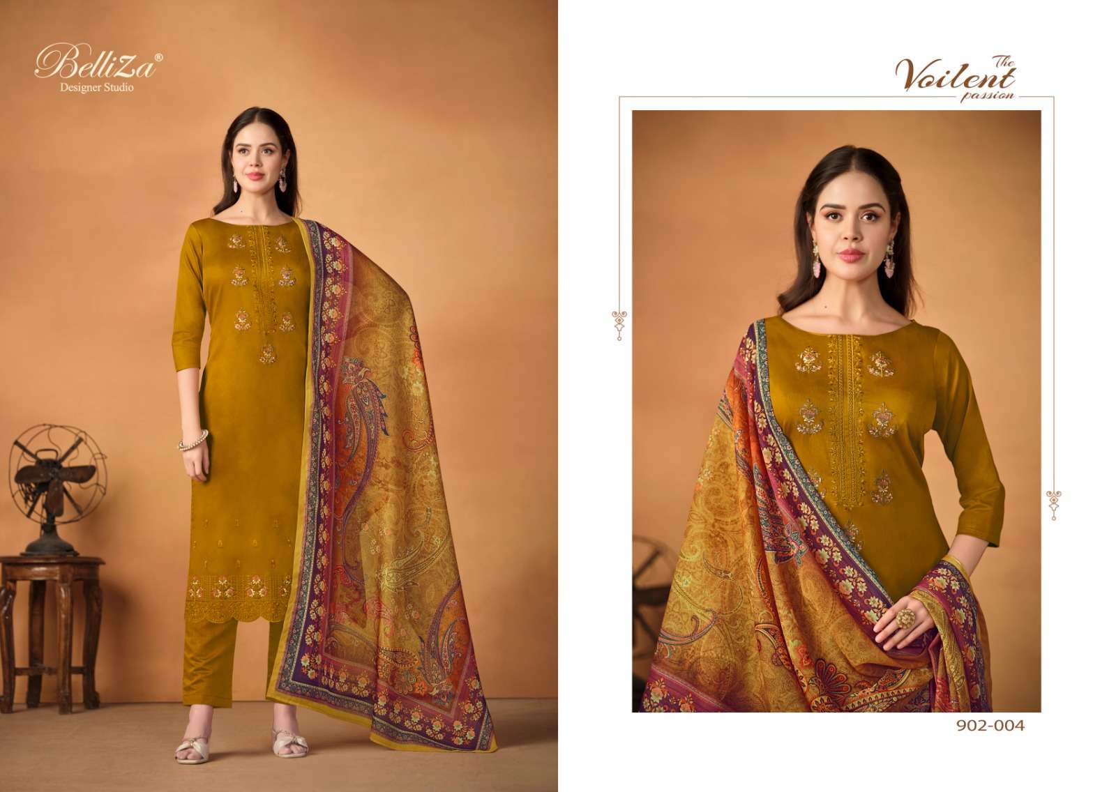 Belliza Jashn E Ishq Vol 5 Cotton Embroidery Dress Material Wholesale catalog