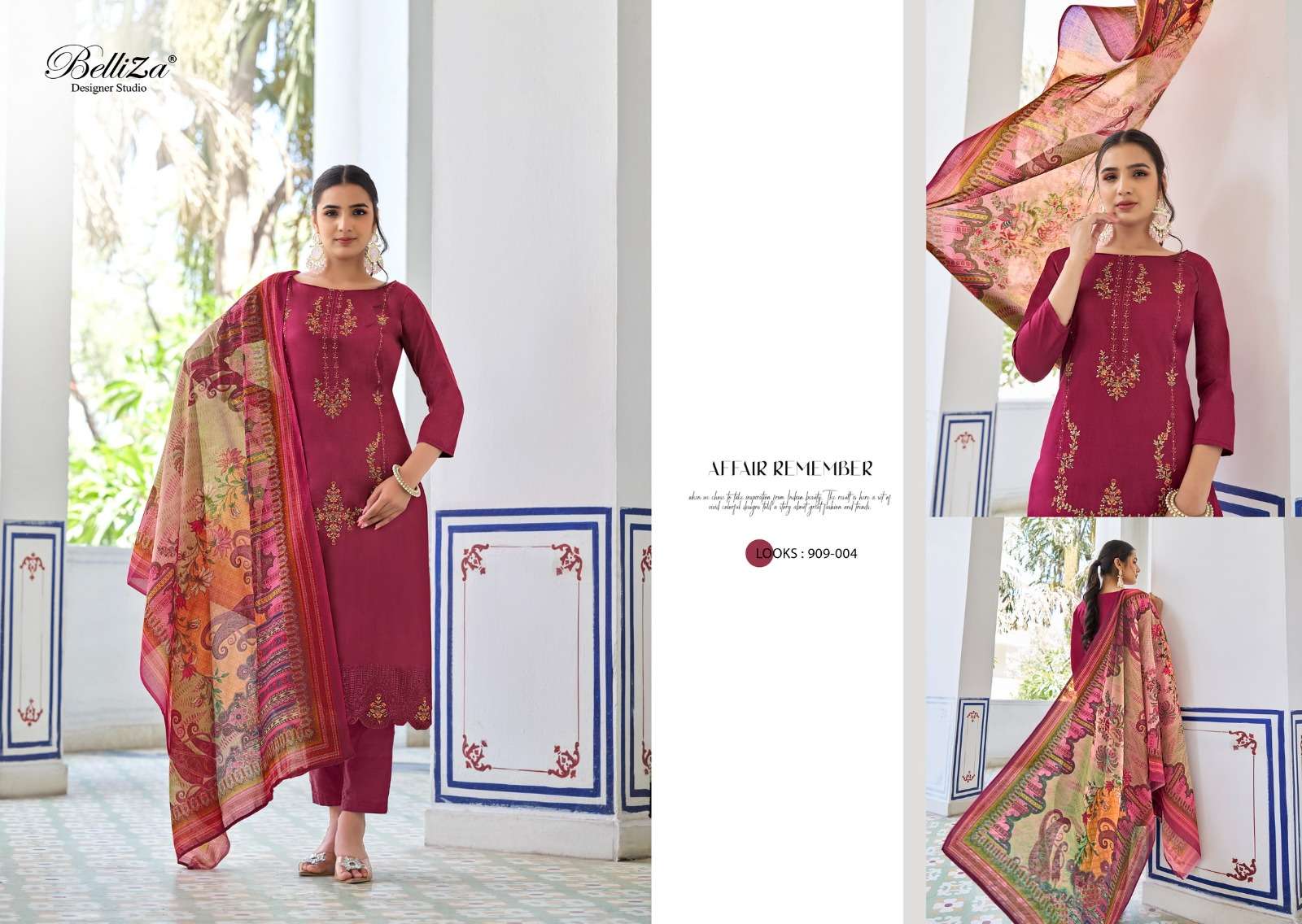 Belliza Jashn E Ishq Vol 6 Cotton Embroidered Dress Material Wholesale catalog