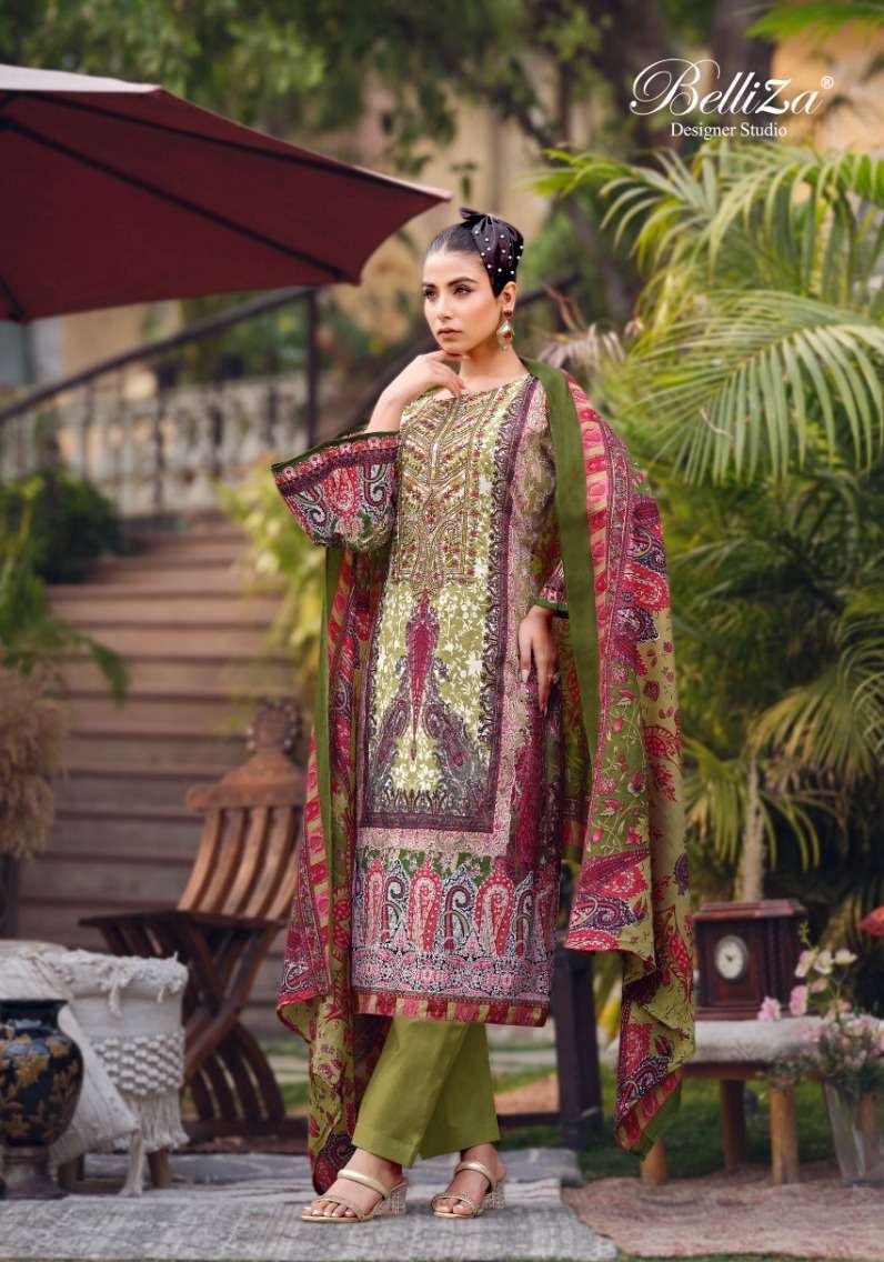 Belliza Naira Vol 45 Cotton Premium Dress Material Wholesale catalog