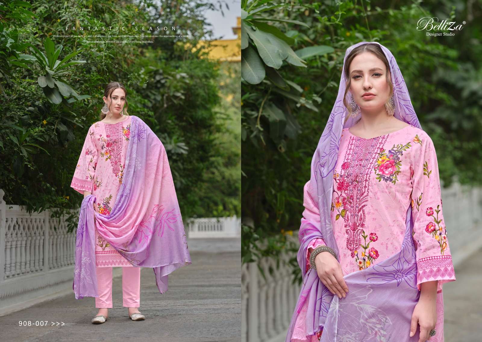 Belliza Naira Vol 48 Cotton Digital Printed Dress Material Wholesale catalog