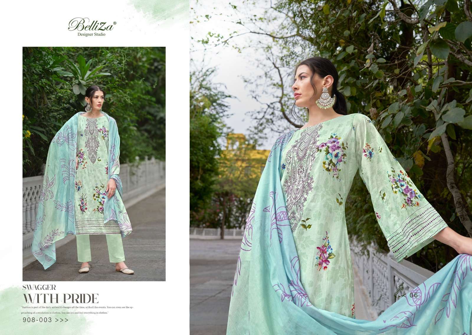 Belliza Naira Vol 48 Cotton Digital Printed Dress Material Wholesale catalog