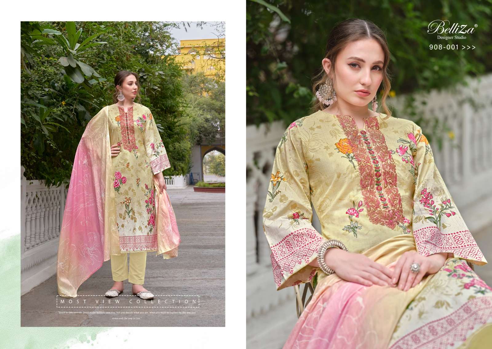 Belliza Naira Vol 48 Cotton Digital Printed Dress Material Wholesale catalog