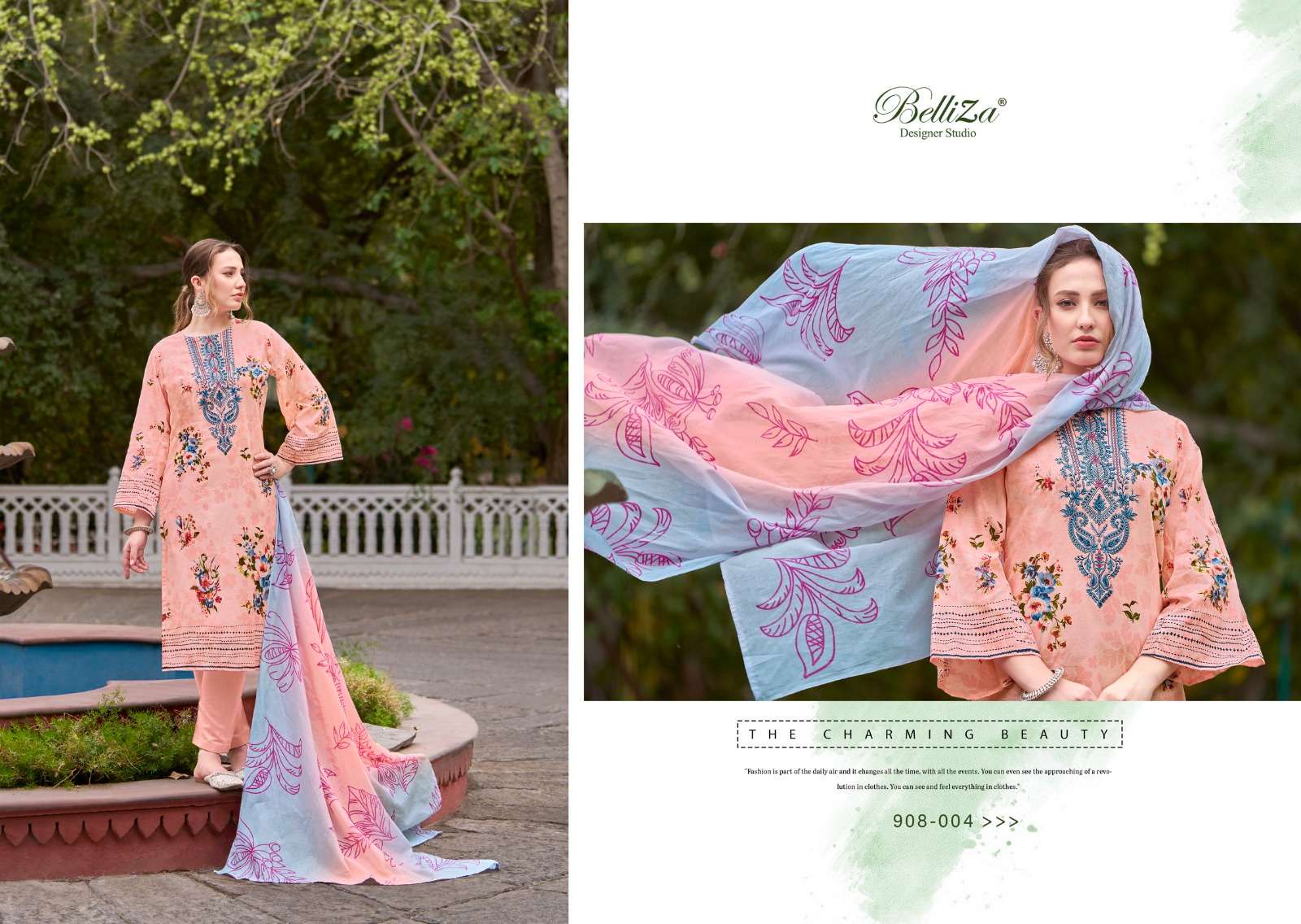 Belliza Naira Vol 48 Cotton Digital Printed Dress Material Wholesale catalog