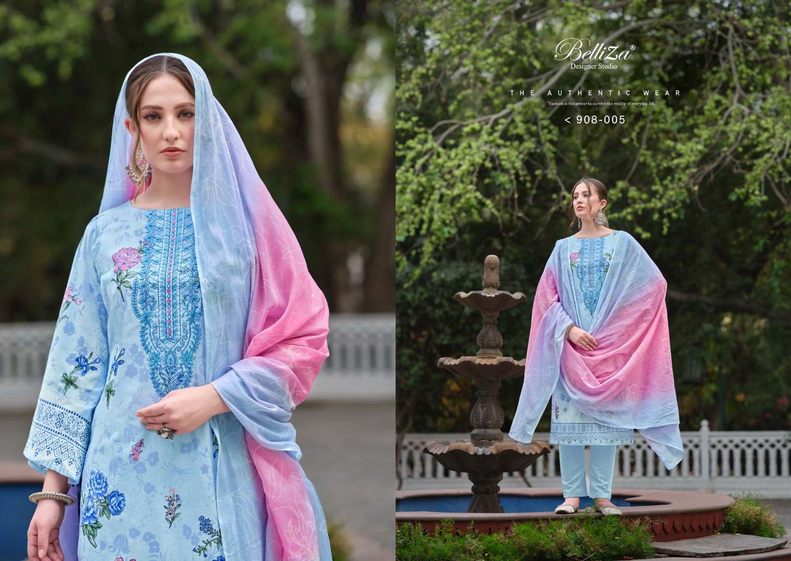 Belliza Naira Vol 48 Cotton Digital Printed Dress Material Wholesale catalog