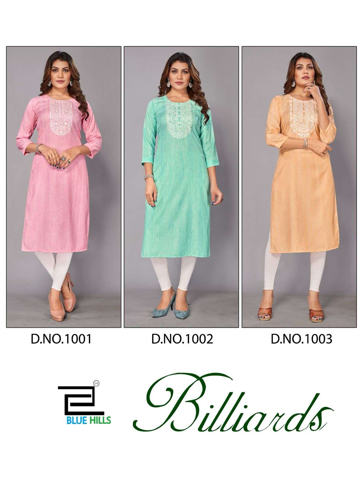 Blue Hills Billiards Kurti Wholesale catalog
