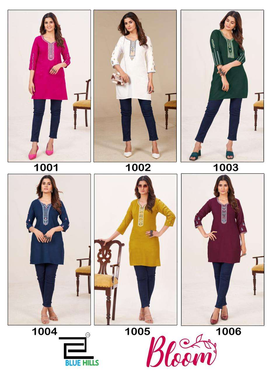Blue Hills BLOOM Kurti Wholesale catalog
